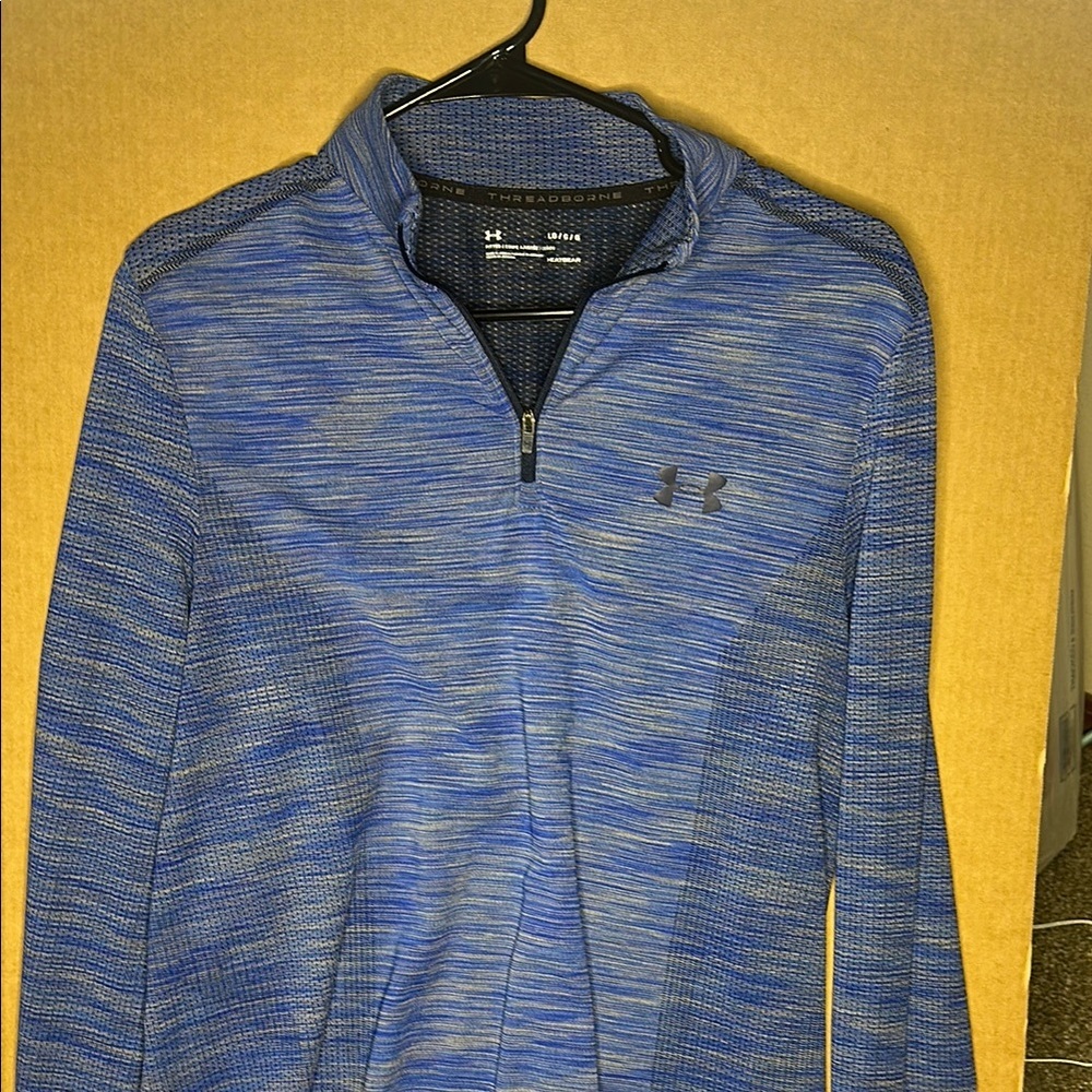 Under Armour Blue Performance Jacket with Stand-Up Collar